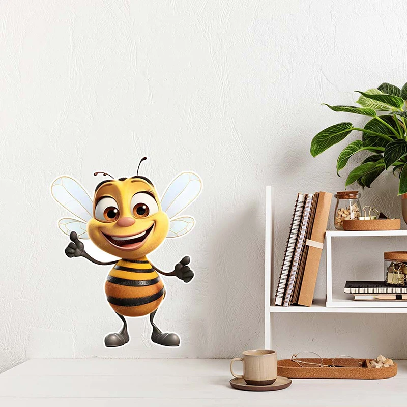 Happy Cartoon Bee Wall Sticker Kids Room Bedroom Home Decoration Wallpaper Background Decor Self Adhesive Home Decals S386
Happy Cartoon Bee Wall Sticker Kids Room Bedroom Home Decoration Wallpaper Background Decor Self Adhesive Home Decals S386