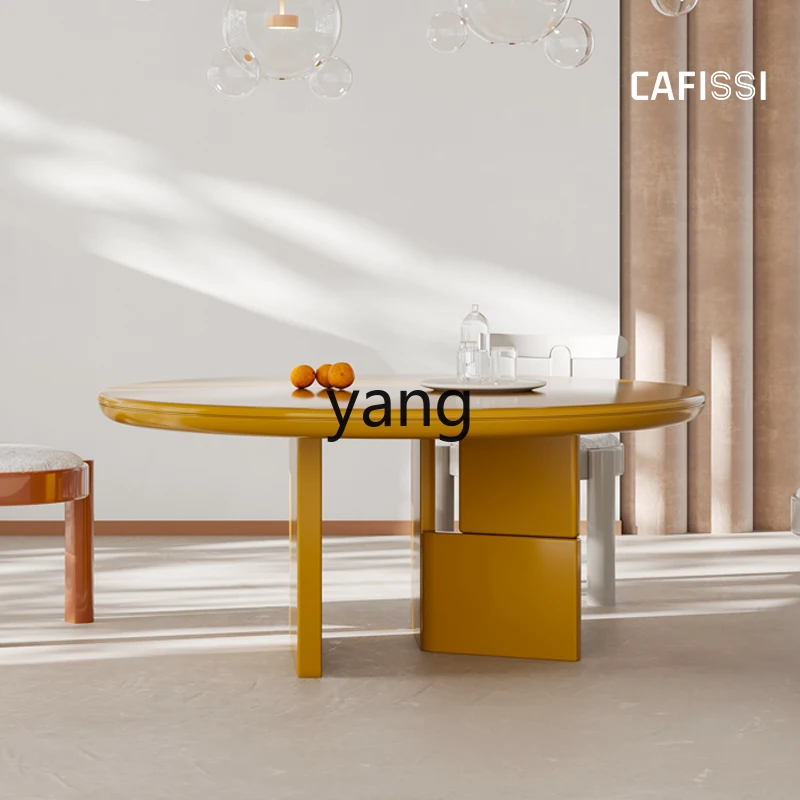 LMM minimalist dining table household modern simple light luxury round dining table
LMM minimalist dining table household modern simple light luxury round dining table