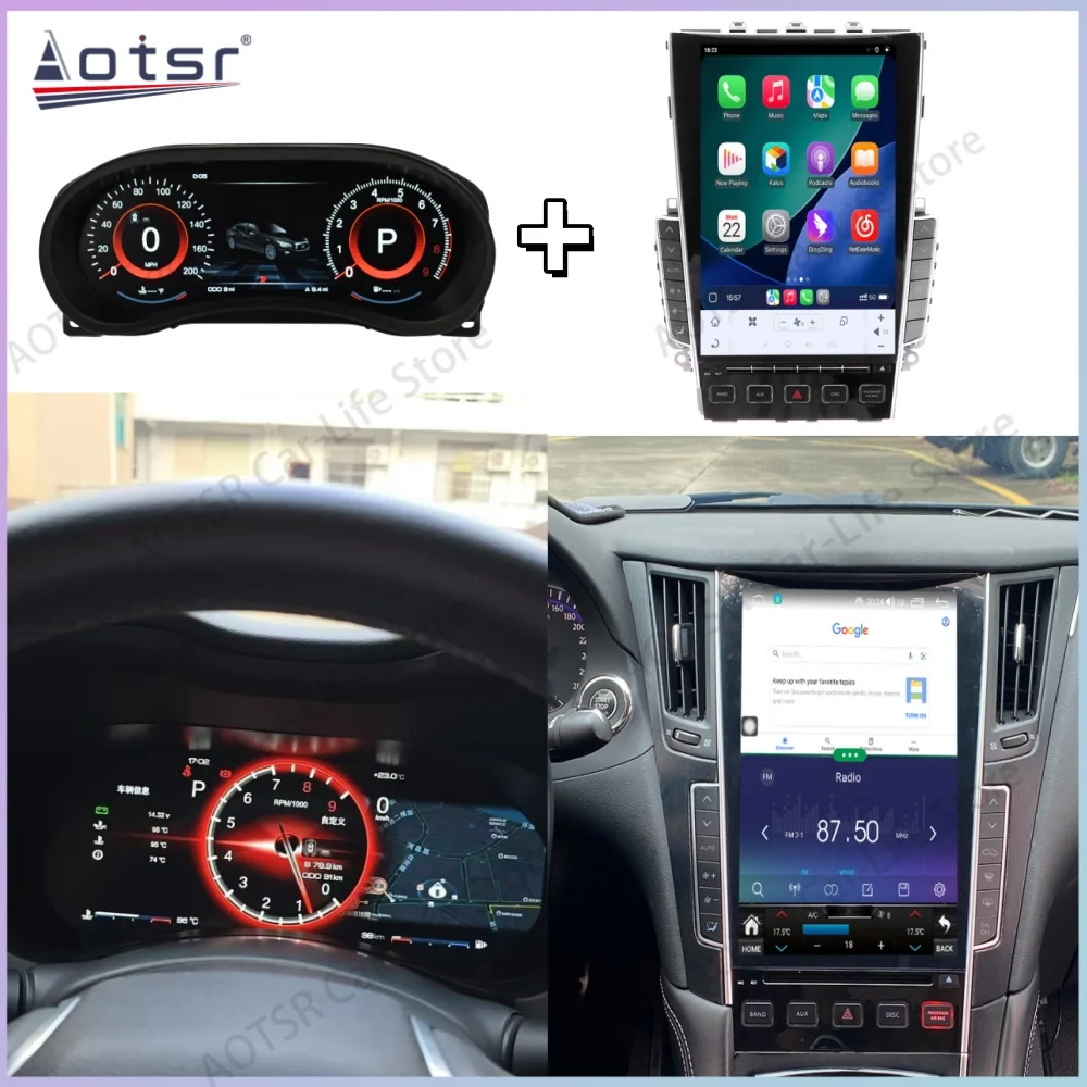 Мультимедийная система Android 15 для Infiniti Q50 Q50L Q50S Q60 2014~2022: радио, GPS-навигация, цифровая приборная панель, стереоприемник, головное устройство
Мультимедийная система Android 15 для Infiniti Q50 Q50L Q50S Q60 2014~2022: радио, GPS-навигация, цифровая приборная панель, стереоприемник, головное устройство
