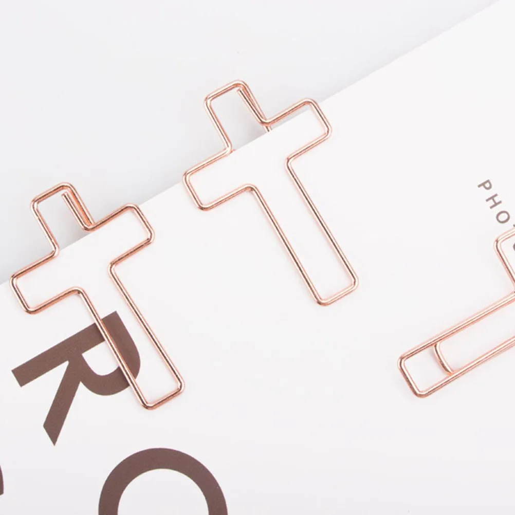 40pcs Cross File Paper Clips Metal Bookmarks Documents Paperclips Cross Shaped Clips Golden Rose Gold Office School Supplies
40pcs Cross File Paper Clips Metal Bookmarks Documents Paperclips Cross Shaped Clips Golden Rose Gold Office School Supplies