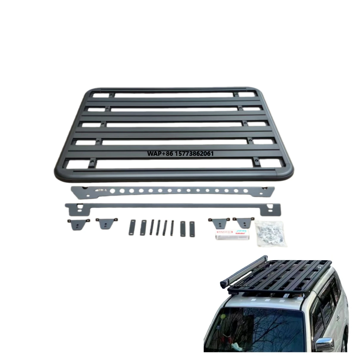 New Aluminum Roof Luggage Basket and Car Bumper Accessories Suitable for Patrol Y62
New Aluminum Roof Luggage Basket and Car Bumper Accessories Suitable for Patrol Y62