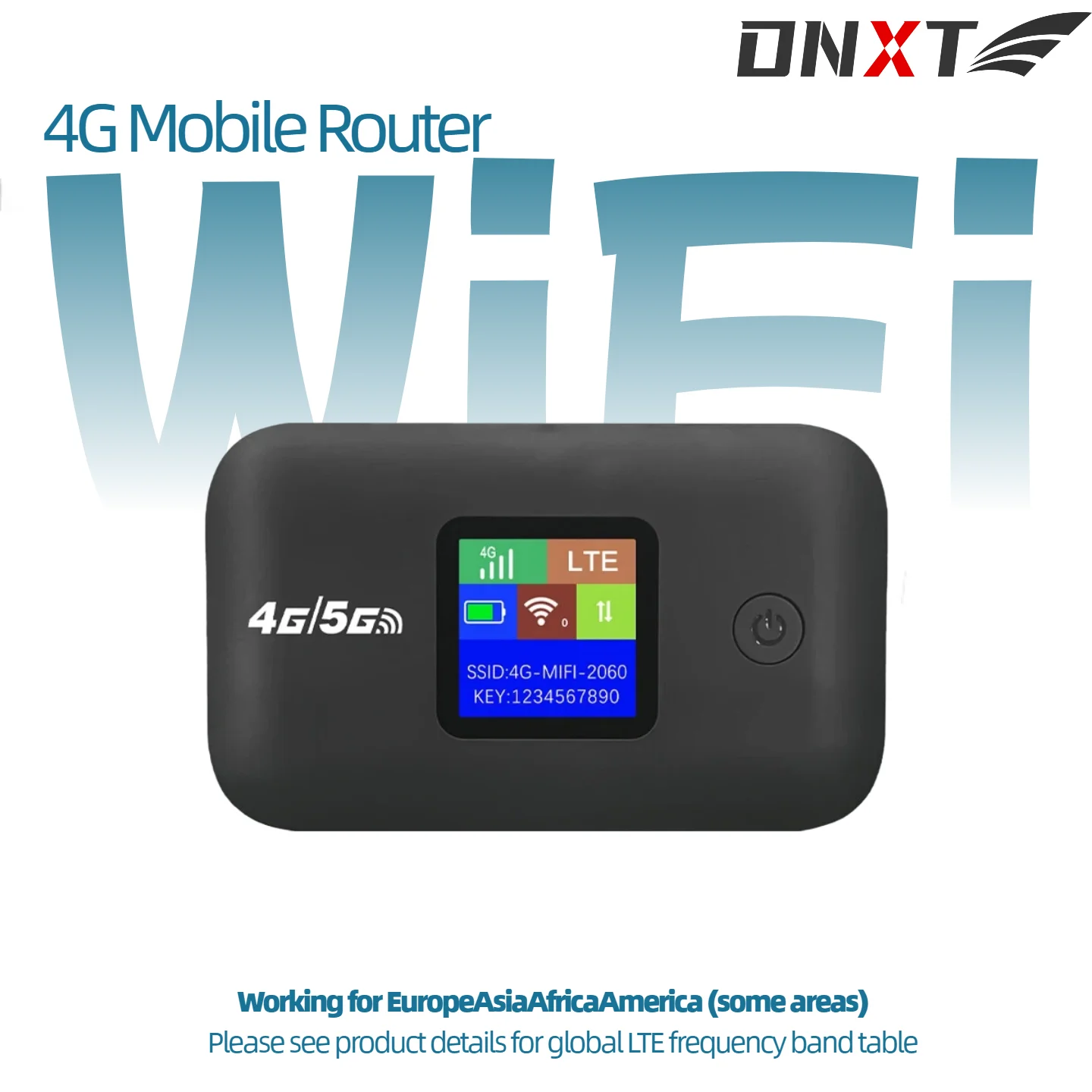 DNXTA84G 5G Portable WiFi Hotspot Unlocked LTE Mobile MiFi With LCD Display SIM Card Pocket Wireless Router For Travel Business
DNXTA84G 5G Portable WiFi Hotspot Unlocked LTE Mobile MiFi With LCD Display SIM Card Pocket Wireless Router For Travel Business