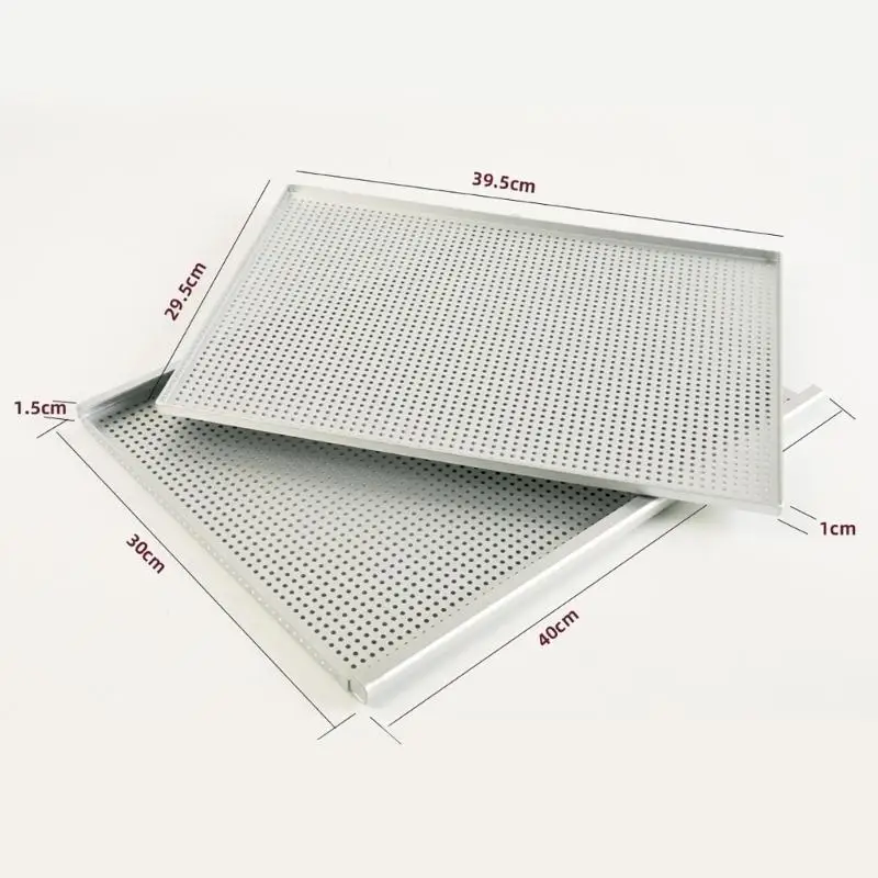G6KF Pack Of 2 Nonstick Aluminum Baking Trays for Pastry and Perforated Dish
G6KF Pack Of 2 Nonstick Aluminum Baking Trays for Pastry and Perforated Dish