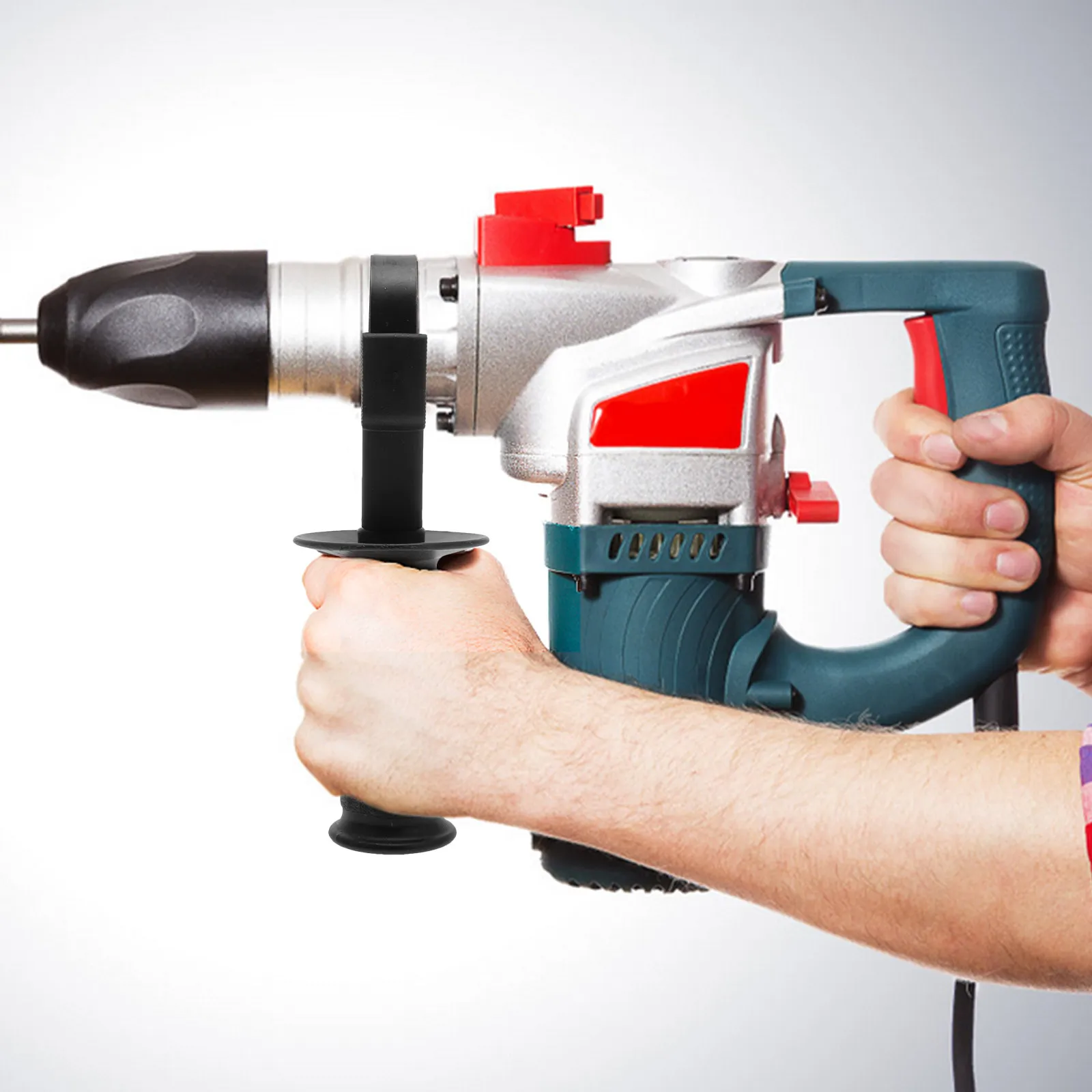 Adjustable Sturdy Side Grip Handle for Electric Hammer Replaceable Anti-Skid Drill Grip Tool Home Workshop
Adjustable Sturdy Side Grip Handle for Electric Hammer Replaceable Anti-Skid Drill Grip Tool Home Workshop
