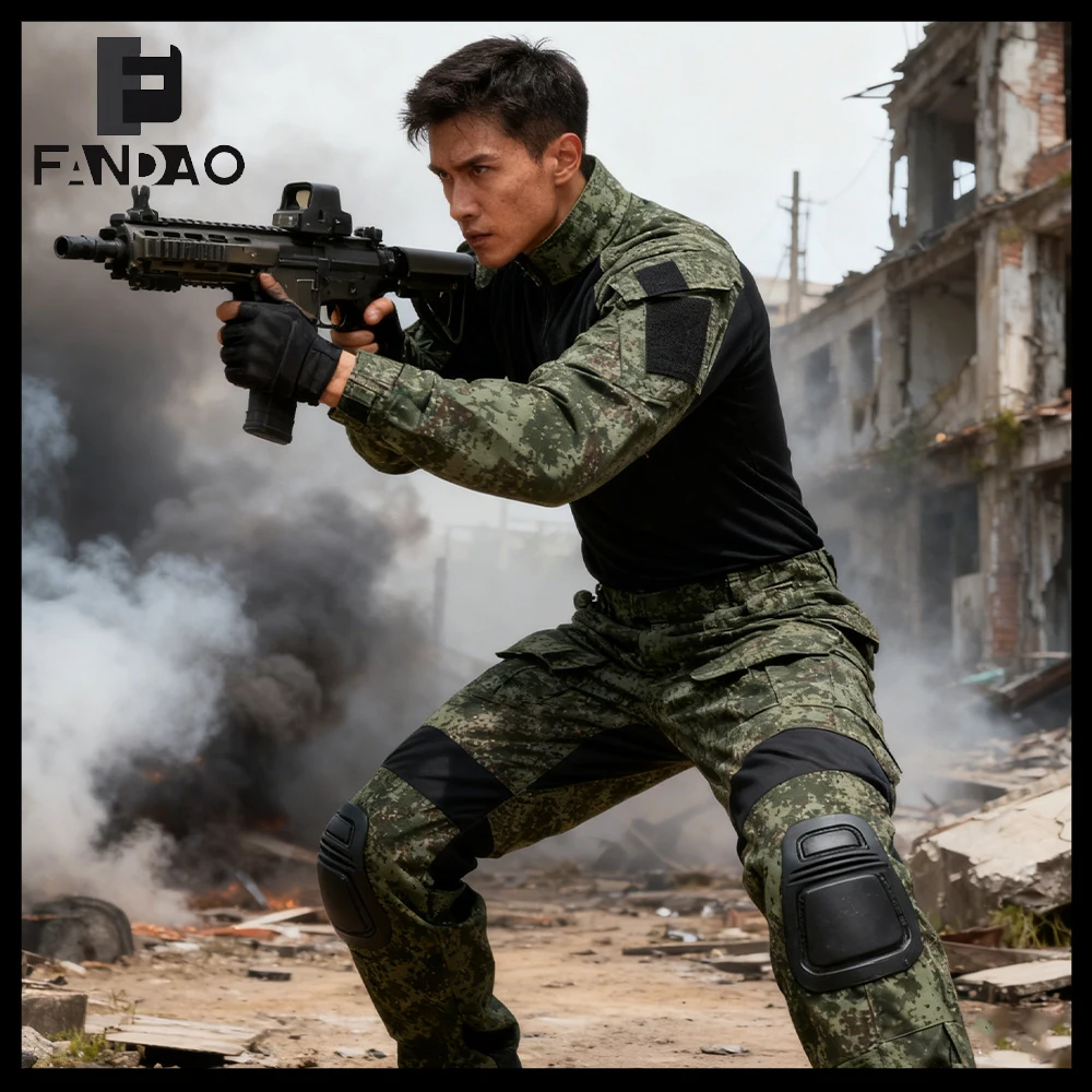 Tactical Russian Frog Uniform Set Multi Pocket Men Trainning Shirts Airsoft Camouflage Ripstop Suit with Knee Pad for CS Hunting
Tactical Russian Frog Uniform Set Multi Pocket Men Trainning Shirts Airsoft Camouflage Ripstop Suit with Knee Pad for CS Hunting