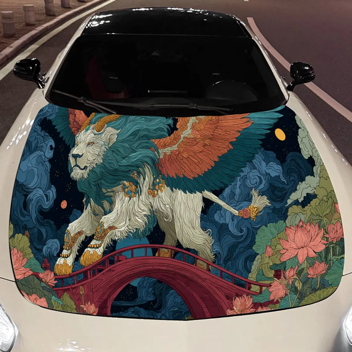Fantasy Mythical Winged Creature Car Engine Hood Sticker, Auto Vinyl Wraps, Waterproof Self-adhesive Vehicle Decal, Durable & An
Fantasy Mythical Winged Creature Car Engine Hood Sticker, Auto Vinyl Wraps, Waterproof Self-adhesive Vehicle Decal, Durable & An