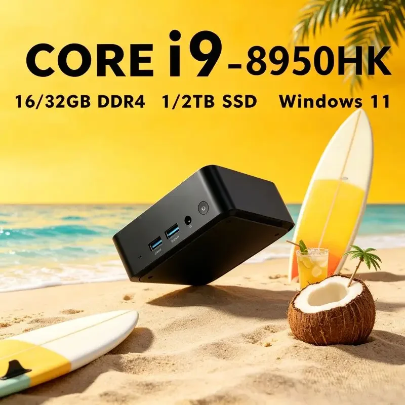 Business-grade Mini PC Core I9 8950HK, Win11,16GB SSD, WiFi6 ,BT5.2 ,4K, Reliable Hardware Perfect for Office and Daily Home Use
Business-grade Mini PC Core I9 8950HK, Win11,16GB SSD, WiFi6 ,BT5.2 ,4K, Reliable Hardware Perfect for Office and Daily Home Use
