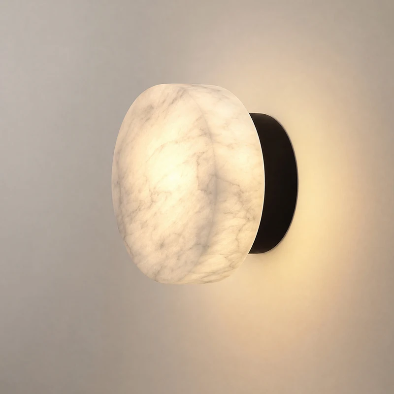 Lampinbox Natural Alabaster LED Wall Lamp Round Wabi Sabi Sconce for Bedroom Bedside Living Room Indoor Decor Lighting 5W
Lampinbox Natural Alabaster LED Wall Lamp Round Wabi Sabi Sconce for Bedroom Bedside Living Room Indoor Decor Lighting 5W