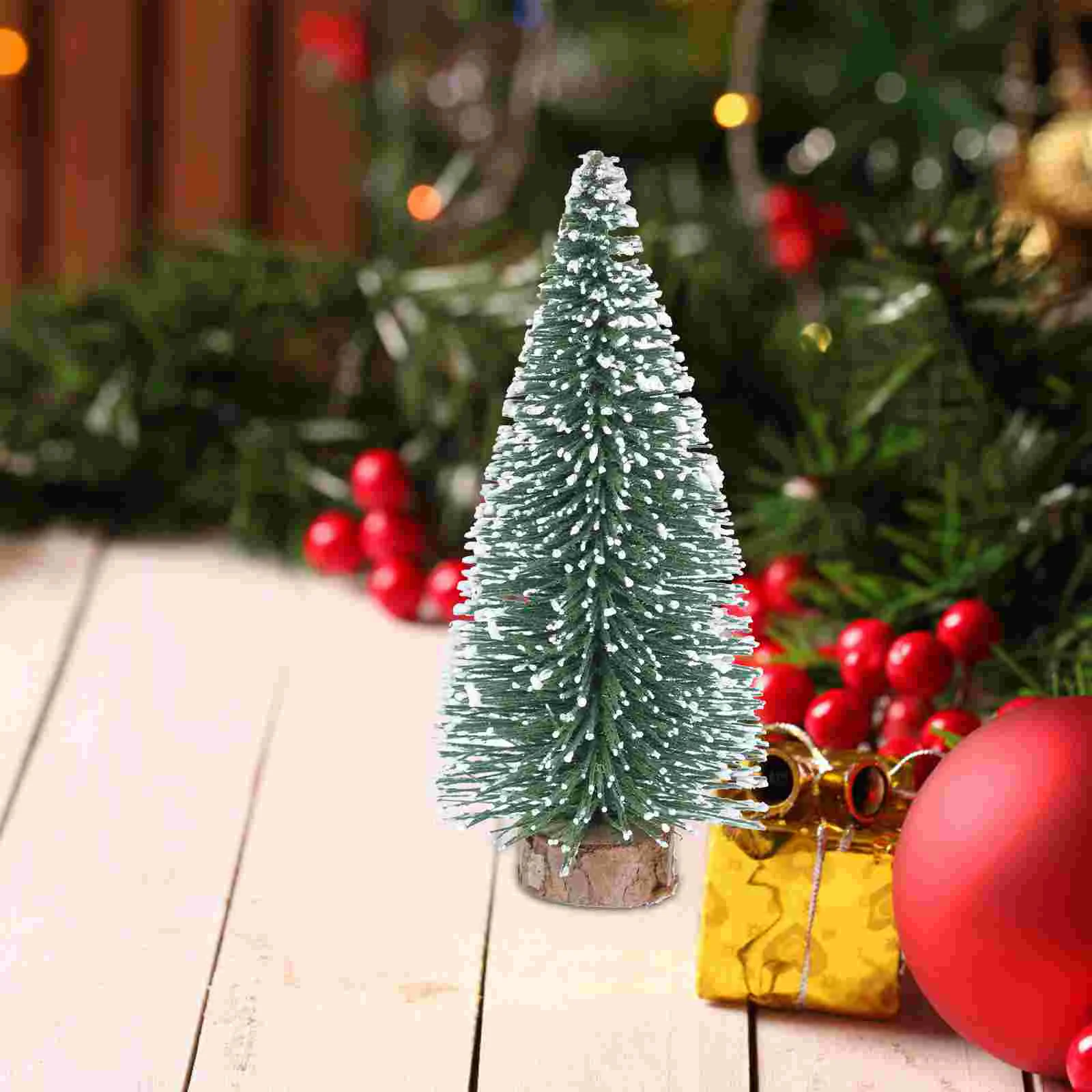 15 Pcs Mini Christmas Tree Simulation Desktop Decor Decorations Fake Trees with Wooden Base Small Child
15 Pcs Mini Christmas Tree Simulation Desktop Decor Decorations Fake Trees with Wooden Base Small Child