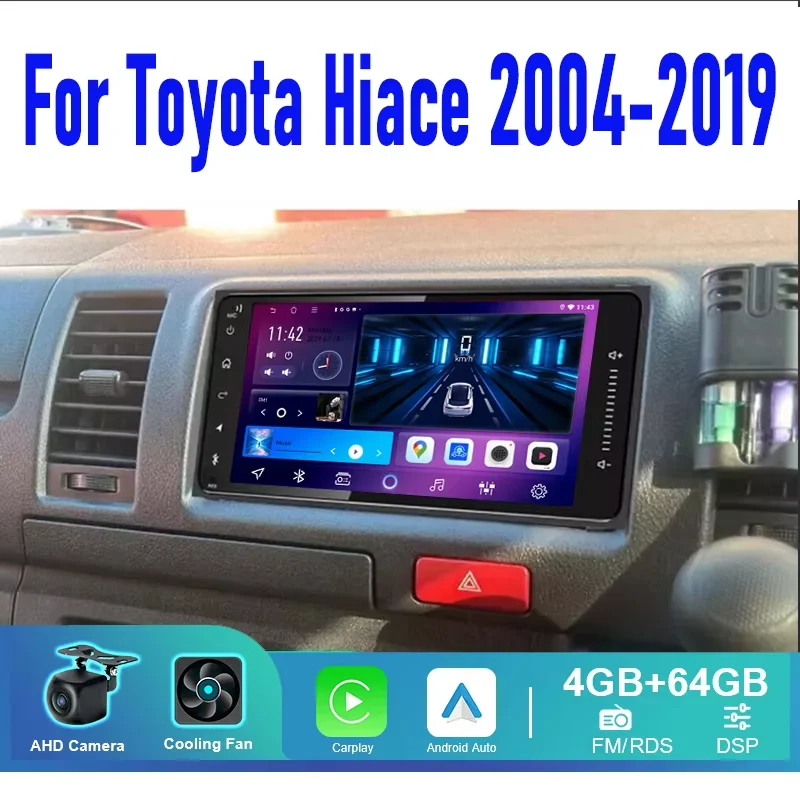 7'' Android 15 For Toyota Hiace 2004-2019 Car Radio 4G SIM Rear Camera Auto Steering Wheel Control Bluetooth Google Map GPS Navi
7'' Android 15 For Toyota Hiace 2004-2019 Car Radio 4G SIM Rear Camera Auto Steering Wheel Control Bluetooth Google Map GPS Navi