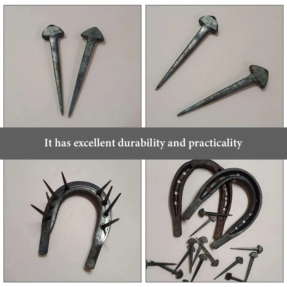 50pcs Horseshoe Nails Premium Iron Fixing Horse Shoes Replacement Practical Hoof Tools Accessories Equipment Farrier
50pcs Horseshoe Nails Premium Iron Fixing Horse Shoes Replacement Practical Hoof Tools Accessories Equipment Farrier