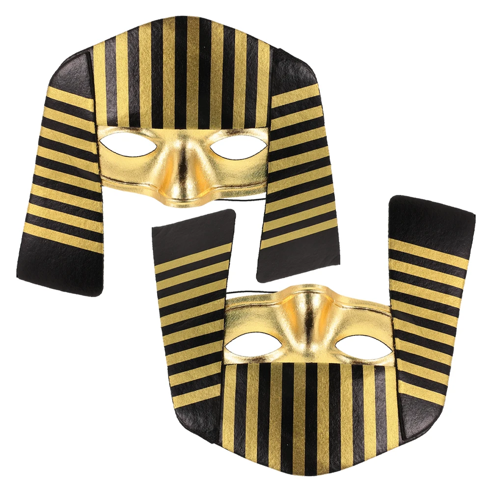 2pcs Pharaoh For Kids Egyptian Cosplay Halloween Party Favors Adjustable Comfortable Reusable Costume Mask Decorative Face Mask
2pcs Pharaoh For Kids Egyptian Cosplay Halloween Party Favors Adjustable Comfortable Reusable Costume Mask Decorative Face Mask