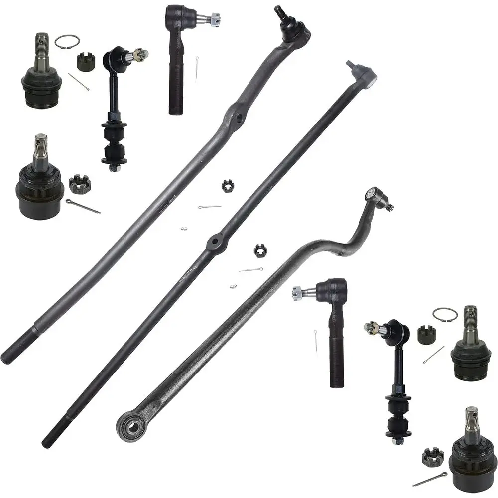 4WD 11-Piece Suspension Kit for 2000-2001 1500 Trucks: Upper/Lower Ball Joints, Tie Rods, Sway Bars, Track Bar
4WD 11-Piece Suspension Kit for 2000-2001 1500 Trucks: Upper/Lower Ball Joints, Tie Rods, Sway Bars, Track Bar