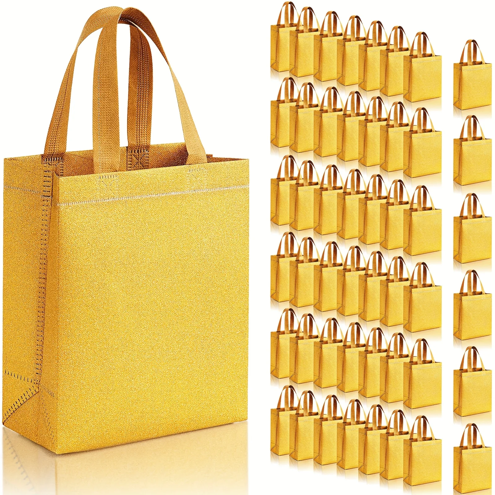 Gift for Her/Him 48 Pack Wedding Gift Bags Reusable Gift Bags with Handle Glitter Tote Bags Goodie Bags Bling Non Woven Favor Bags for Wedding Holiday Party(6.5 X 3.1 X 7.8 Inch, Golden)
Gift for Her/Him 48 Pack Wedding Gift Bags Reusable Gift Bags with Handle Glitter Tote Bags Goodie Bags Bling Non Woven Favor Bags for Wedding Holiday Party(6.5 X 3.1 X 7.8 Inch, Golden)