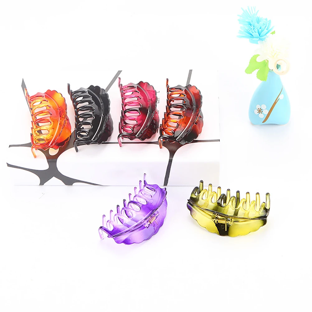 6 Pcs Hair Clips Resin Claw Accessories Multiple Colors Durable Styling Tools Fashionable Girls Ponytail Holders Smooth Plastic
6 Pcs Hair Clips Resin Claw Accessories Multiple Colors Durable Styling Tools Fashionable Girls Ponytail Holders Smooth Plastic