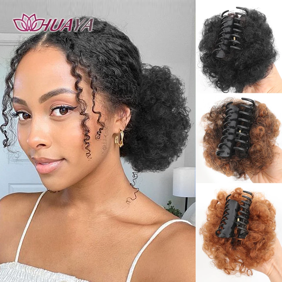 Синтетический афро-пушистый хвост, кудрявый вьющийся пучок волос с заколками для наращивания прически для чернокожих женщин 
Синтетический афро-пушистый хвост, кудрявый вьющийся пучок волос с заколками для наращивания прически для чернокожих женщин