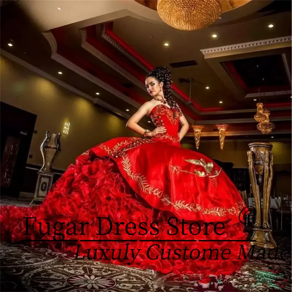 Красное бальное платье с вышивкой на заказ, платья Quinceanera, атласное платье на шнуровке длиной до пола, Vestido De Festa Sweet 16, платье
Красное бальное платье с вышивкой на заказ, платья Quinceanera, атласное платье на шнуровке длиной до пола, Vestido De Festa Sweet 16, платье