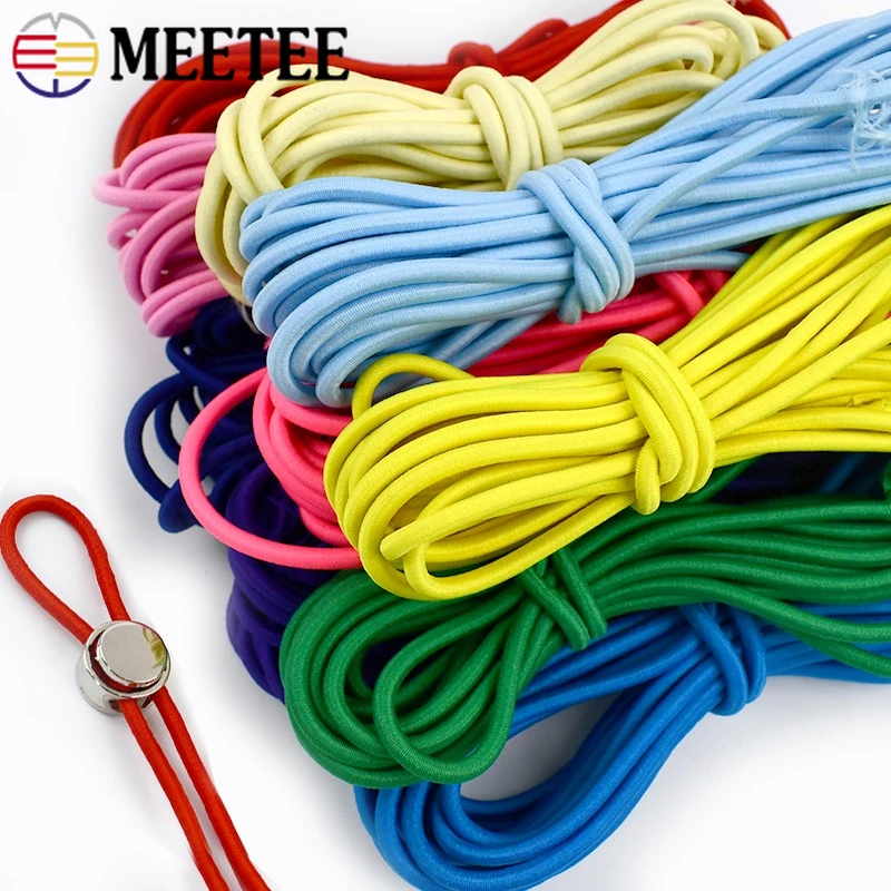 5-20M 4mm Round Elastic Rope Colored Rubber Bands HairBand Stretch String Cord Clothing Elasticity Drawstring Sewing Accessories
5-20M 4mm Round Elastic Rope Colored Rubber Bands HairBand Stretch String Cord Clothing Elasticity Drawstring Sewing Accessories