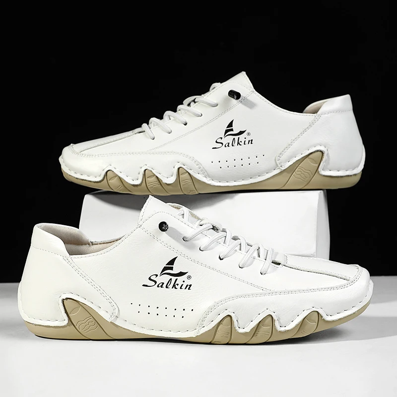 New 2025 Fashion Handmade Leather Casual Men Shoes Design Sneakers Slip On Loafers Breathable Low Top Flats Driving Plus Size
New 2025 Fashion Handmade Leather Casual Men Shoes Design Sneakers Slip On Loafers Breathable Low Top Flats Driving Plus Size