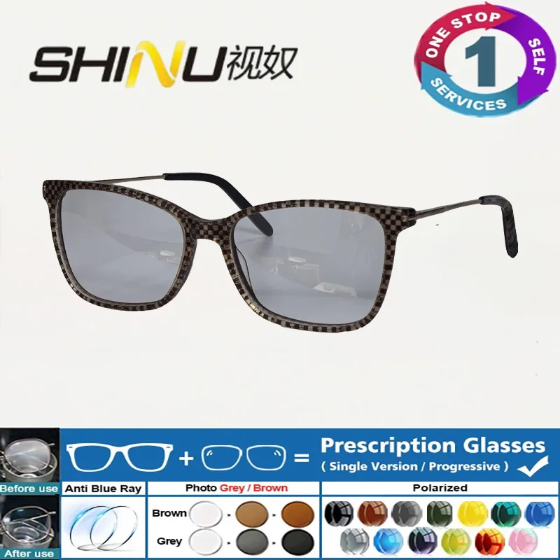 SHINU брендовые прогрессивные мультифокальные очки для чтения по рецепту, женские очки для чтения при пресбиопии, близорукость по индивидуальному заказу
SHINU брендовые прогрессивные мультифокальные очки для чтения по рецепту, женские очки для чтения при пресбиопии, близорукость по индивидуальному заказу