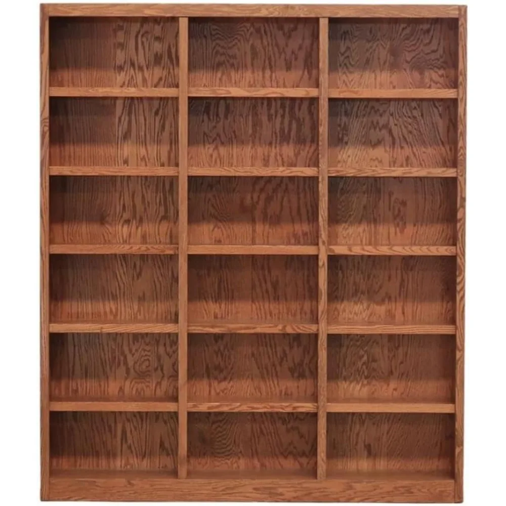 Traditional 84" Tall 18-Shelf Triple Wide Wood Bookcase Storage with Adjustable Shelves for Home, Office, Laundry, Bedroom
Traditional 84" Tall 18-Shelf Triple Wide Wood Bookcase Storage with Adjustable Shelves for Home, Office, Laundry, Bedroom
