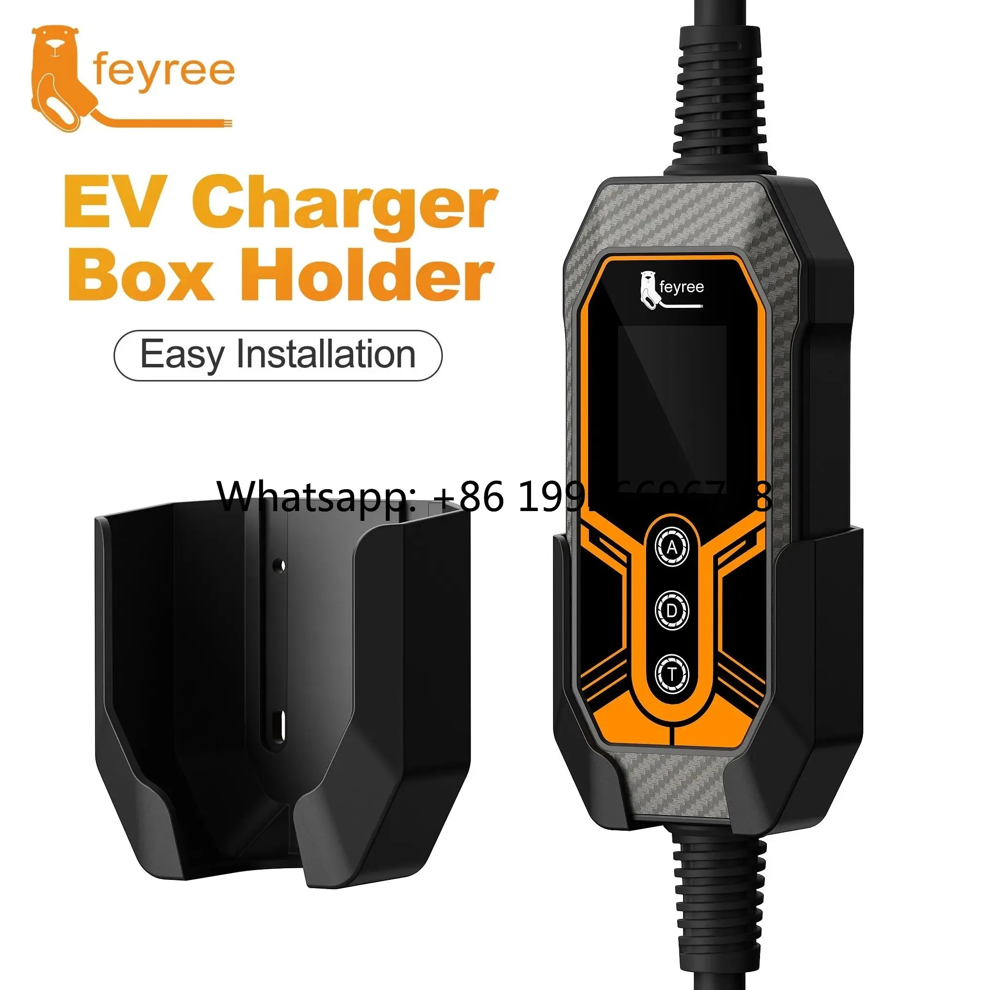 Держатель для зарядного устройства Feyree Portable AC Charger Holder, совместимый с Lion King, крепления для зарядных устройств Type 2, Type 1, GBT, NACS, 1-фазный, 3-фазный, для электромобилей
Держатель для зарядного устройства Feyree Portable AC Charger Holder, совместимый с Lion King, крепления для зарядных устройств Type 2, Type 1, GBT, NACS, 1-фазный, 3-фазный, для электромобилей