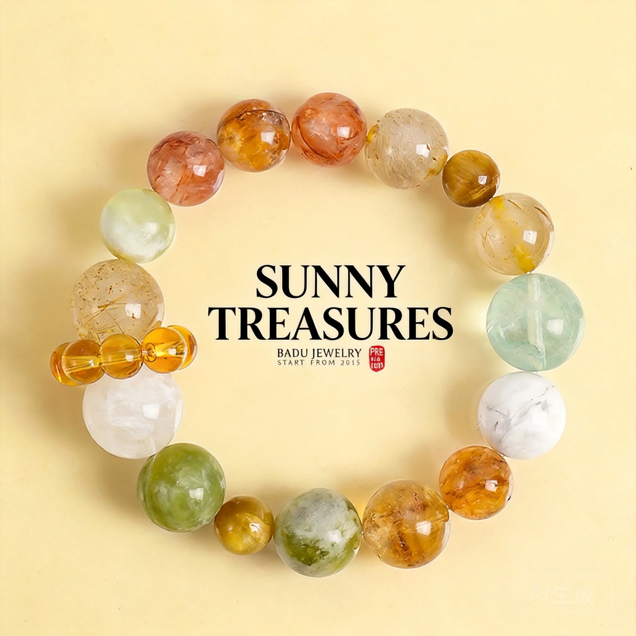 Chinese Style Lucky Fortune Attracting Natural Citrine Multi Treasure Beaded Bracelet For Women Healing Crystal Jewelry Sweet
Chinese Style Lucky Fortune Attracting Natural Citrine Multi Treasure Beaded Bracelet For Women Healing Crystal Jewelry Sweet