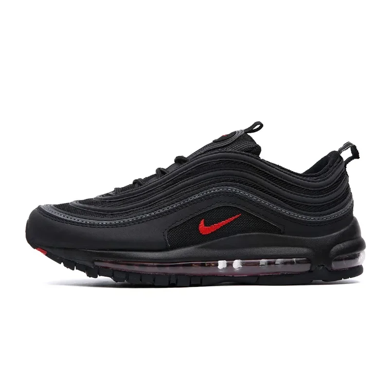 Nike Air Max 97, черные, красные модные универсальные противоскользящие кроссовки на воздушной подушке для мужчин и женщин, повседневные черные кроссовки унисекс
Nike Air Max 97, черные, красные модные универсальные противоскользящие кроссовки на воздушной подушке для мужчин и женщин, повседневные черные кроссовки унисекс