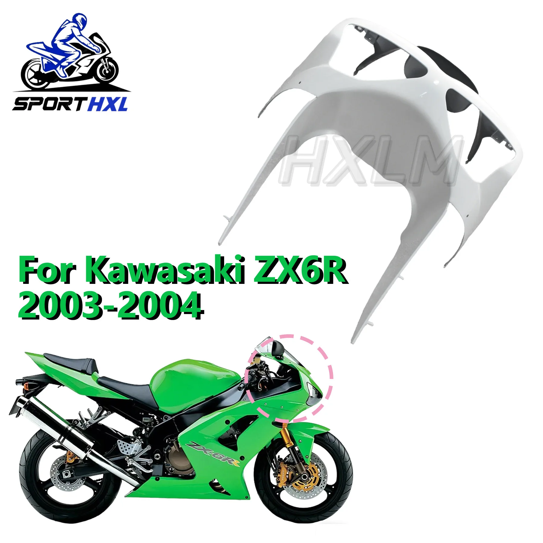 New Motorcycle Head Front Upper Nose Injection Fairing For Kawasaki Ninja ZX-12R zx12r 2002 2003 2004 2005 2006 02 03 04
New Motorcycle Head Front Upper Nose Injection Fairing For Kawasaki Ninja ZX-12R zx12r 2002 2003 2004 2005 2006 02 03 04