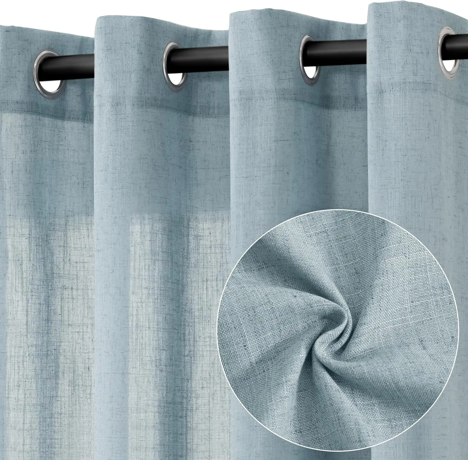 Blue Linen Curtains 84 Inch Length 2 Panels for Living Room Bedroom, Light Filtering Sheer Curtains 84 Inches, Elegant M
Blue Linen Curtains 84 Inch Length 2 Panels for Living Room Bedroom, Light Filtering Sheer Curtains 84 Inches, Elegant M