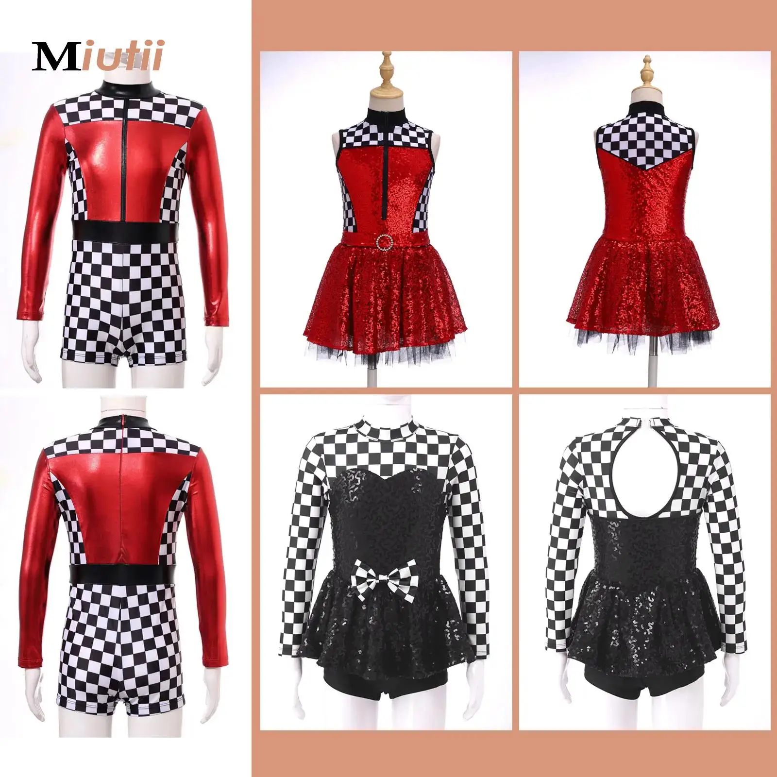 Girls Race Car Driver Bodysuit Tutu Dress Halloween Theme Party Cosplay Costumes Checkerboard Print Racer Jumpsuit Dance Dresses
Girls Race Car Driver Bodysuit Tutu Dress Halloween Theme Party Cosplay Costumes Checkerboard Print Racer Jumpsuit Dance Dresses