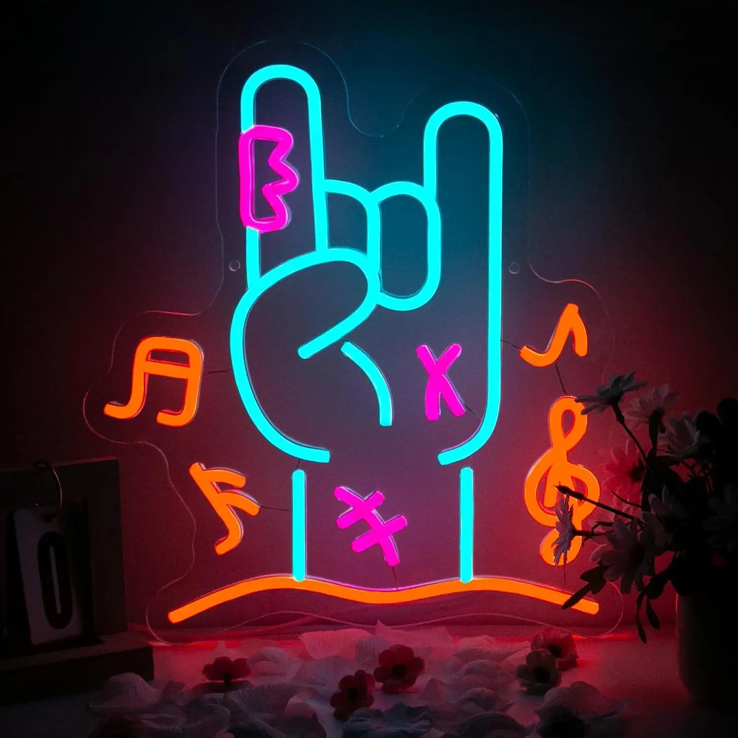 Rock Hand Music Neon Sign USB Dimmable LED Light for Wall Decor Bar Pub Club Bedroom Live Music Party Rock and Roll Art Gifts
Rock Hand Music Neon Sign USB Dimmable LED Light for Wall Decor Bar Pub Club Bedroom Live Music Party Rock and Roll Art Gifts