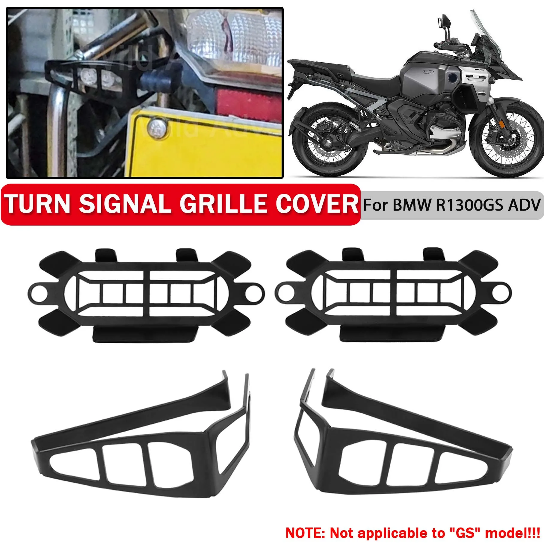 Motorcycle Turn Signal Grille Cover Indicator Protector Guard For BMW R1300GS ADV R 1300GS Adventure GS1300 R GS1300R 2024-2025
Motorcycle Turn Signal Grille Cover Indicator Protector Guard For BMW R1300GS ADV R 1300GS Adventure GS1300 R GS1300R 2024-2025