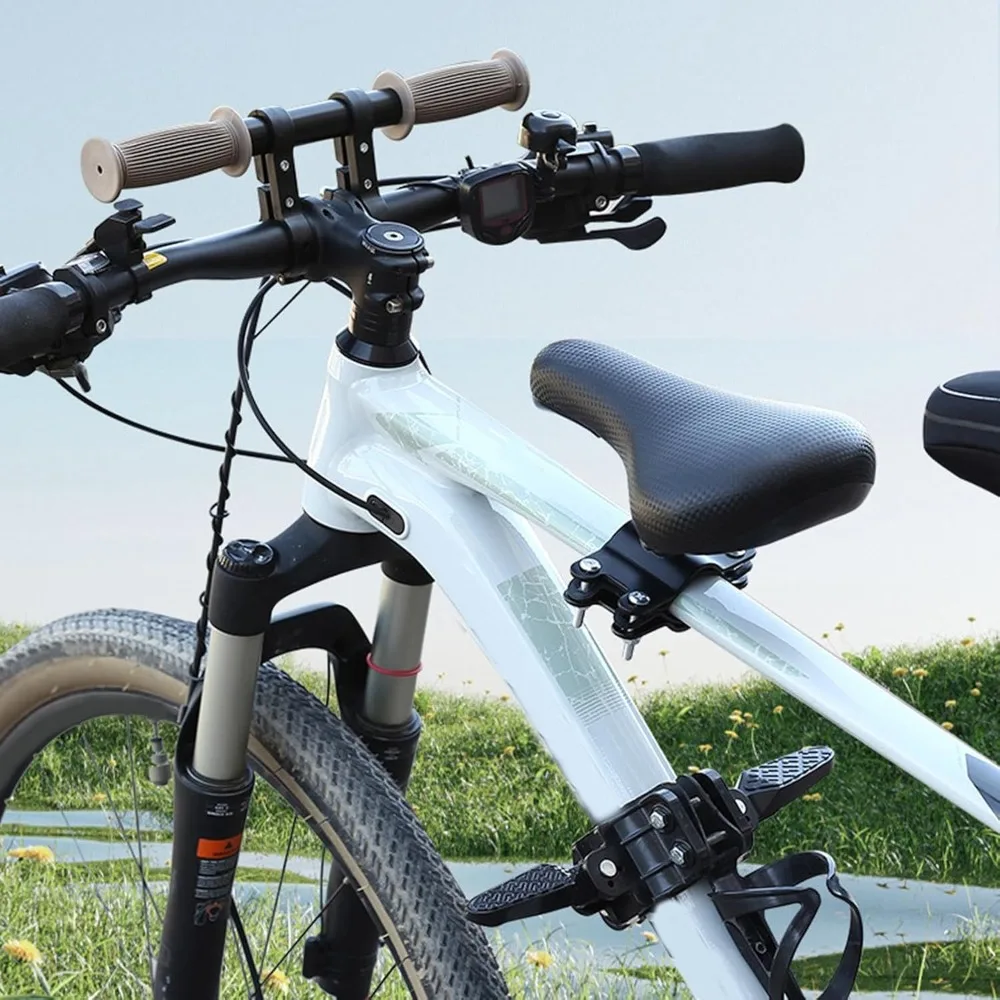 Kids Bike Seat with Handlebar Attachment Detachable Front Mounted Child Bicycle Seats with Foot Pedals for Adult Mountain Bikes
Kids Bike Seat with Handlebar Attachment Detachable Front Mounted Child Bicycle Seats with Foot Pedals for Adult Mountain Bikes