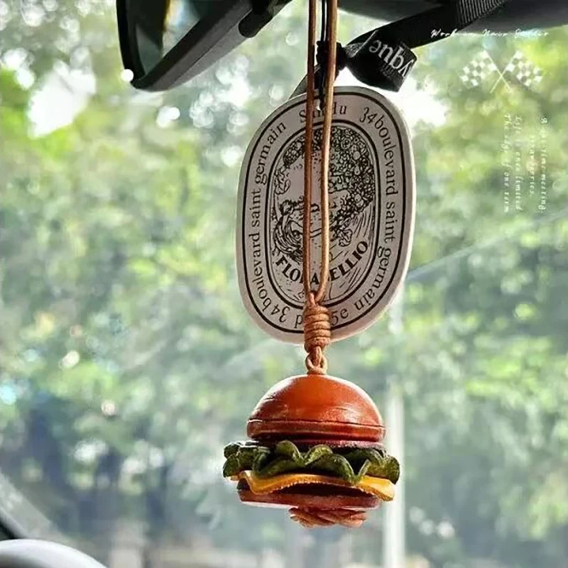 Hamburger Leather Bag Charm Lantern Keychain Decoration Car Pendant Women's Backpack Exquisite Accessories
Hamburger Leather Bag Charm Lantern Keychain Decoration Car Pendant Women's Backpack Exquisite Accessories