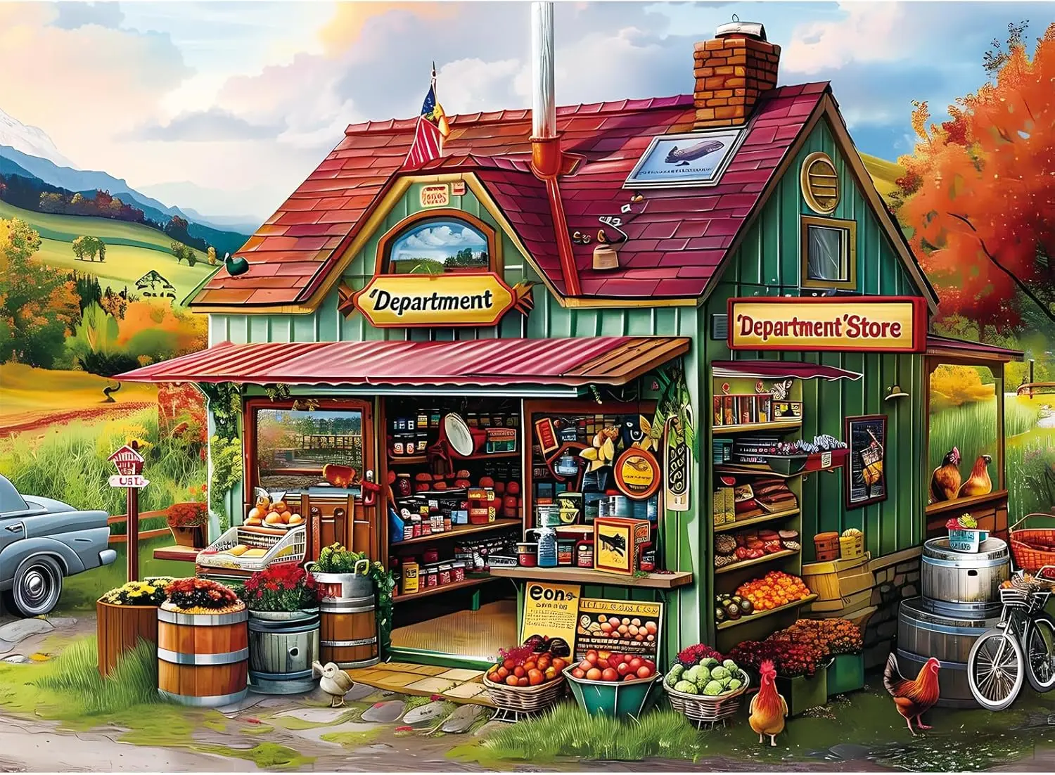 Wooden Puzzle 1000/500/300 Piece for Fruit Shop Jigsaw Puzzle Bedroom Gameroom Livingroom Home Decor Birthday Party Gift
Wooden Puzzle 1000/500/300 Piece for Fruit Shop Jigsaw Puzzle Bedroom Gameroom Livingroom Home Decor Birthday Party Gift