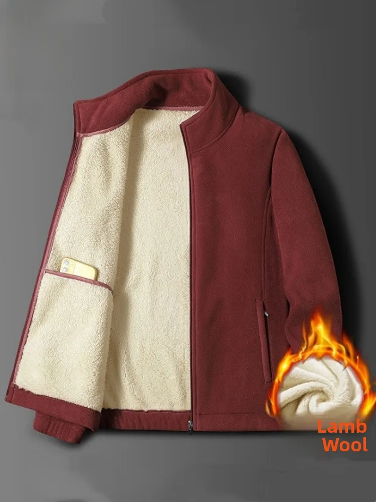 Men's Thiened Lamb Velvet Jaet Fce Lined Open Cardigan Sweatirt Warm Winter Outerwear Casual Faion Cold Proof
Men's Thiened Lamb Velvet Jaet Fce Lined Open Cardigan Sweatirt Warm Winter Outerwear Casual Faion Cold Proof