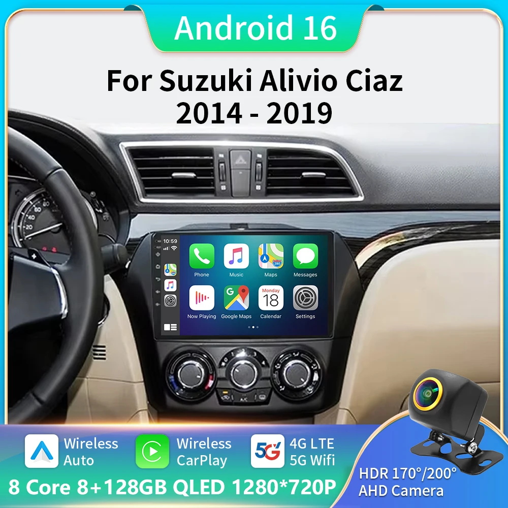 For Suzuki Alivio Ciaz 2014-2019 2K 8+128GB QLED Android 16 CarPlay Auto Car Radio Multimedia Video Player GPS Stereo Head Unit
For Suzuki Alivio Ciaz 2014-2019 2K 8+128GB QLED Android 16 CarPlay Auto Car Radio Multimedia Video Player GPS Stereo Head Unit