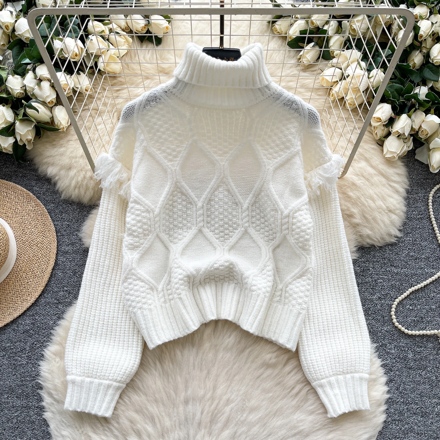 Basics Chic Turtleneck Knit Vintage Long Sleeve Top French Office Lady High Street Autumn Shirts
Basics Chic Turtleneck Knit Vintage Long Sleeve Top French Office Lady High Street Autumn Shirts