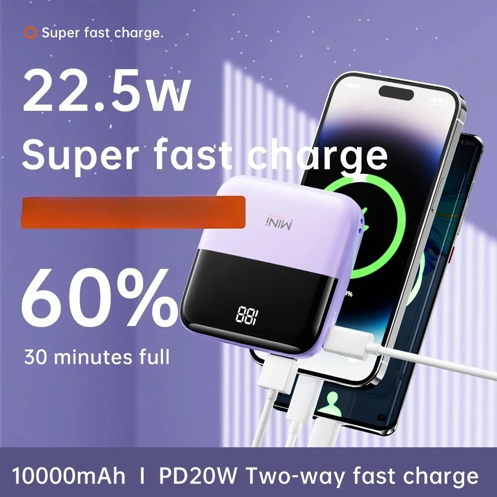 10000mAh Power Bank Mini Super Fast Chargr Portable External Battery Pack Powerbank Spare Batteries for iPhone 14 Samsung Q5
10000mAh Power Bank Mini Super Fast Chargr Portable External Battery Pack Powerbank Spare Batteries for iPhone 14 Samsung Q5