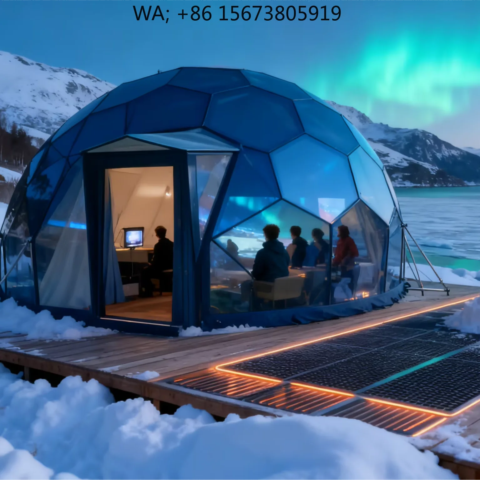 Aluminum Frame Geodesic Dome Tent, Glass Window Luxury Dome House Waterproof Outdoor Glamping Resort Camping Shelter
Aluminum Frame Geodesic Dome Tent, Glass Window Luxury Dome House Waterproof Outdoor Glamping Resort Camping Shelter