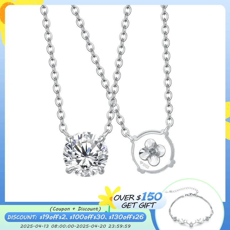 ATTAGEMS Necklace For Woman Pendant Moissanite Diamond 6.5mm 1CT 925 Silver Necklace For Women Chains Party Bridal Fine Jewelry
ATTAGEMS Necklace For Woman Pendant Moissanite Diamond 6.5mm 1CT 925 Silver Necklace For Women Chains Party Bridal Fine Jewelry