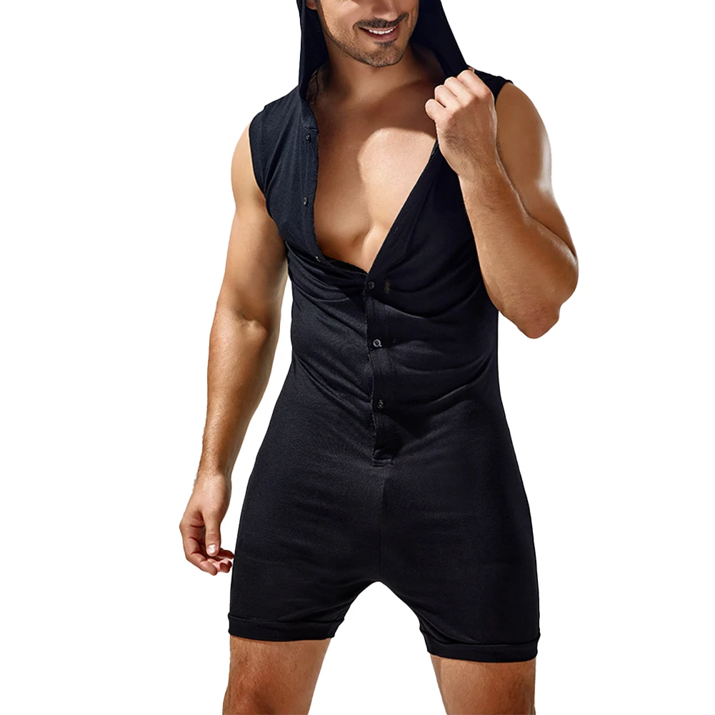 Men Bodysuit Butt Fit Leotard Jumpsuit Button Hood Underwear Hoodie Sexy Sleeveless Sport Wear Solid Breathable Casual Wear
Men Bodysuit Butt Fit Leotard Jumpsuit Button Hood Underwear Hoodie Sexy Sleeveless Sport Wear Solid Breathable Casual Wear