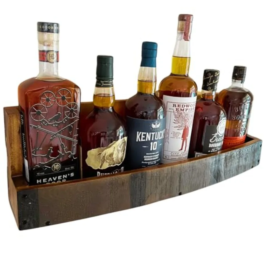 Liquor Bottle Display Shelf Bar Shelf for Whiskey, Wine and Bourbon Rustic Wall-Mounted Wooden Shelves, Countertop Rack, Stylis
Liquor Bottle Display Shelf Bar Shelf for Whiskey, Wine and Bourbon Rustic Wall-Mounted Wooden Shelves, Countertop Rack, Stylis