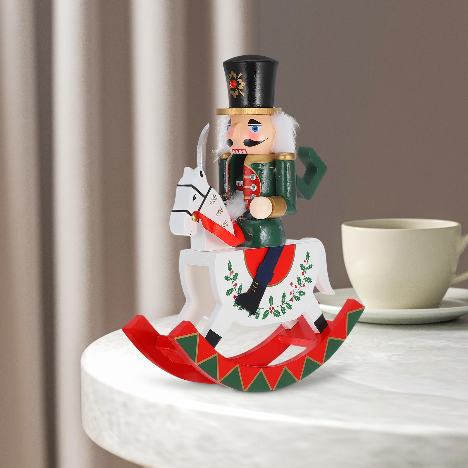 1pcs 1 Wooden Nutcracker Christmas Decoration Figurine Traditional Festive Home Office Mini Model Craft
1pcs 1 Wooden Nutcracker Christmas Decoration Figurine Traditional Festive Home Office Mini Model Craft