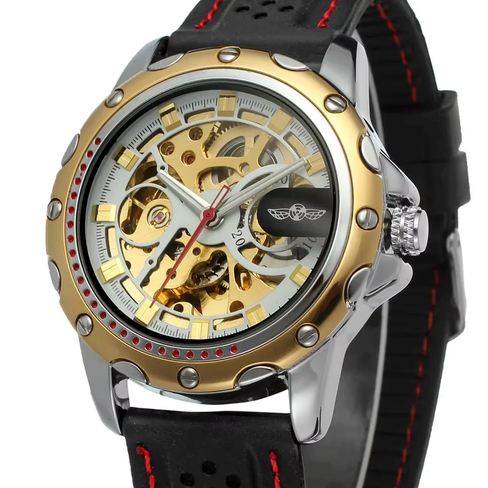 T-WINNER WATCHTrendy new mushroom shape featuring men's automatic mechanical wristwatch three colors can choose
T-WINNER WATCHTrendy new mushroom shape featuring men's automatic mechanical wristwatch three colors can choose