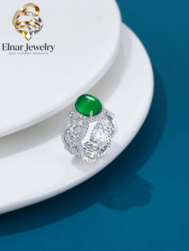 Elnar Jewelry 3Ct Chalcedony Green Gem Pure 925 Sterling Silver Ring Wedding Jewelry Anniversary Gift Birthstone 249r
Elnar Jewelry 3Ct Chalcedony Green Gem Pure 925 Sterling Silver Ring Wedding Jewelry Anniversary Gift Birthstone 249r