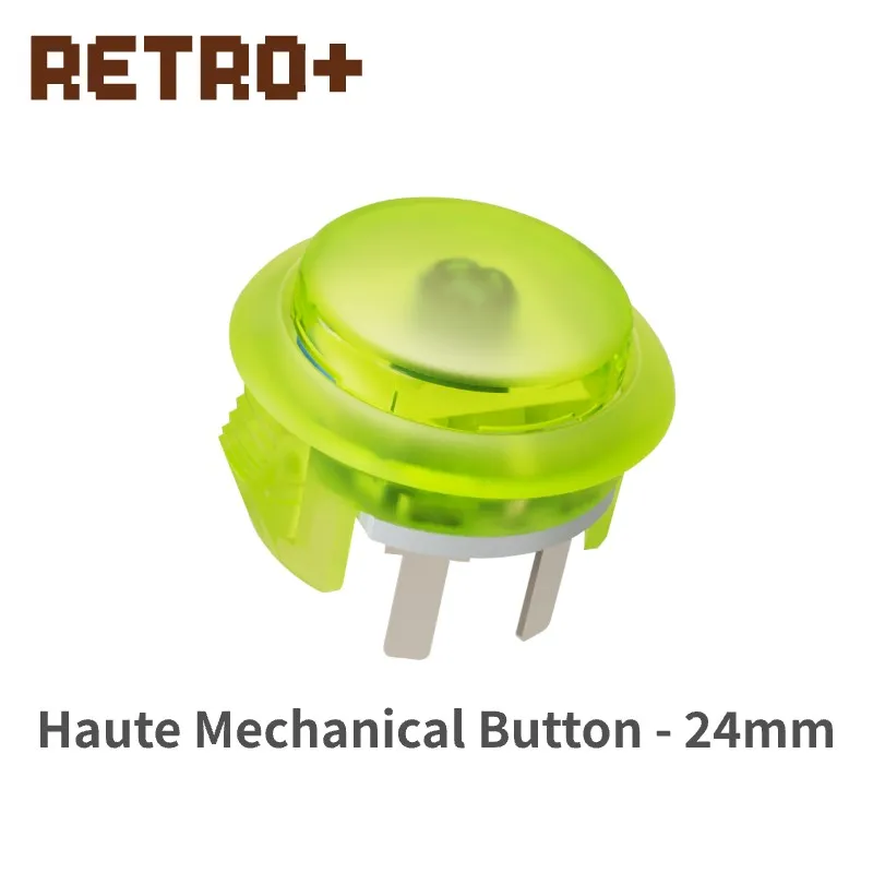 Haute42 Retro+ 24mm Transparent Arcade Button Mechanical Key Clear Shell Light Effect Snap-In Button
Haute42 Retro+ 24mm Transparent Arcade Button Mechanical Key Clear Shell Light Effect Snap-In Button