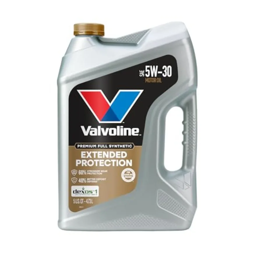 Extended Protection Full Synthetic Motor Oil SAE 5W-30 5 QT for High-Performance Engines in Extreme Temperatures Provides Super
Extended Protection Full Synthetic Motor Oil SAE 5W-30 5 QT for High-Performance Engines in Extreme Temperatures Provides Super