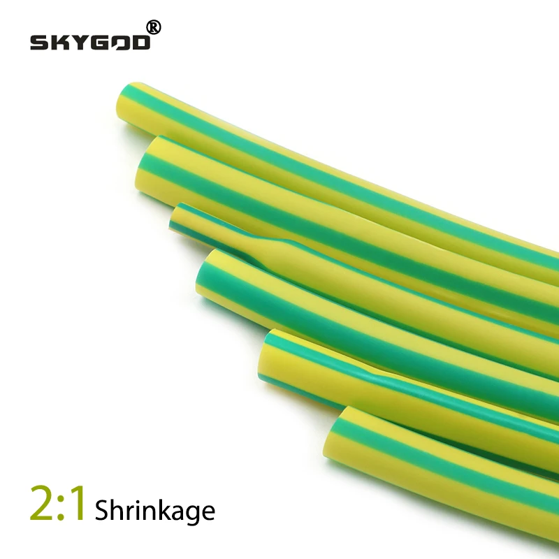 1~25Meters Yellow Green Dia 1/2/3/4/5/6/8/10/12/14/16/18/20~50 mm Heat Shrink Tube 2:1 Polyolefin Thermal Cable Sleeve Insulated
1~25Meters Yellow Green Dia 1/2/3/4/5/6/8/10/12/14/16/18/20~50 mm Heat Shrink Tube 2:1 Polyolefin Thermal Cable Sleeve Insulated